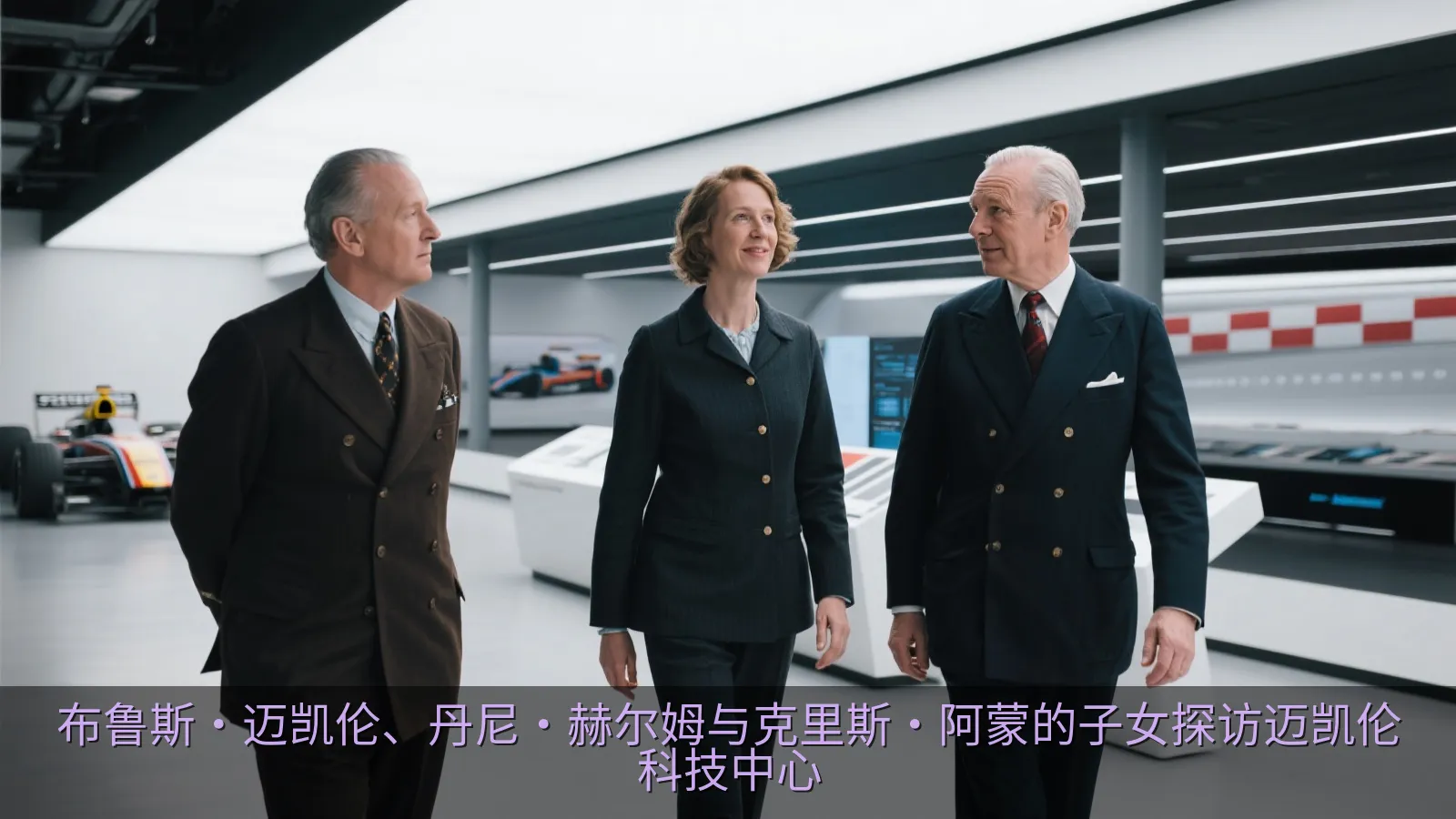 布鲁斯·迈凯伦、丹尼·赫尔姆与克里斯·阿蒙的子女探访迈凯伦科技中心