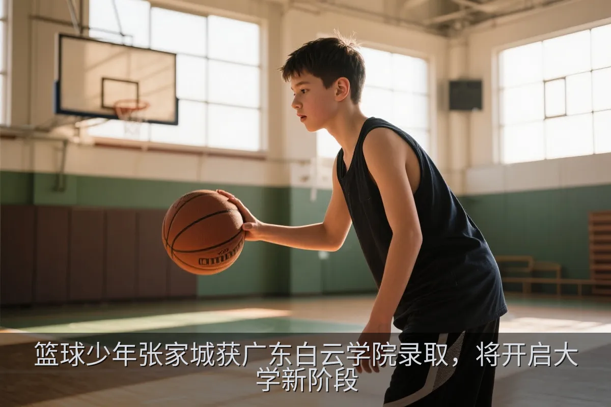 篮球少年张家城获广东白云学院录取，将开启大学新阶段